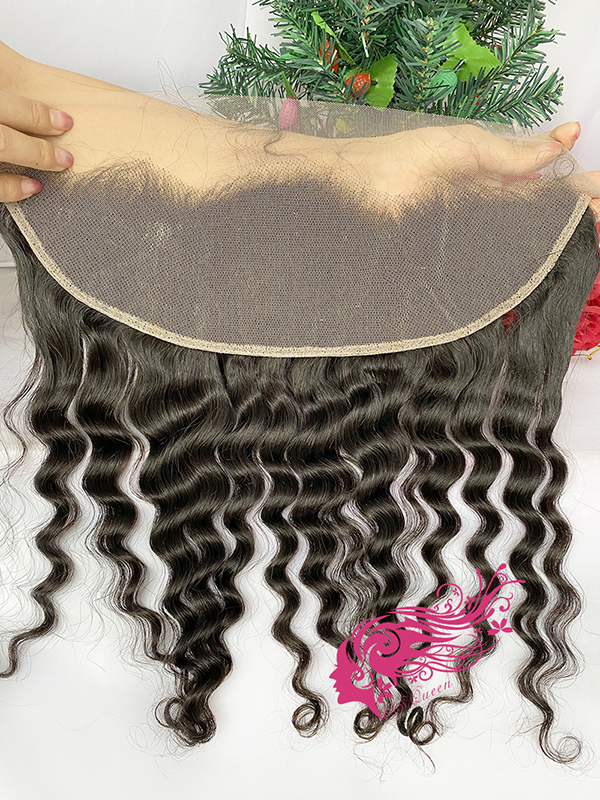 Csqueen Mink hair Majestic wave 13*4 Transparent Lace Frontal Free Part 100% virgin Hair - Click Image to Close